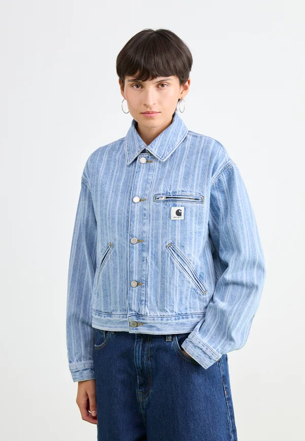 JACKET - Jeansjacke - blue stone bleached