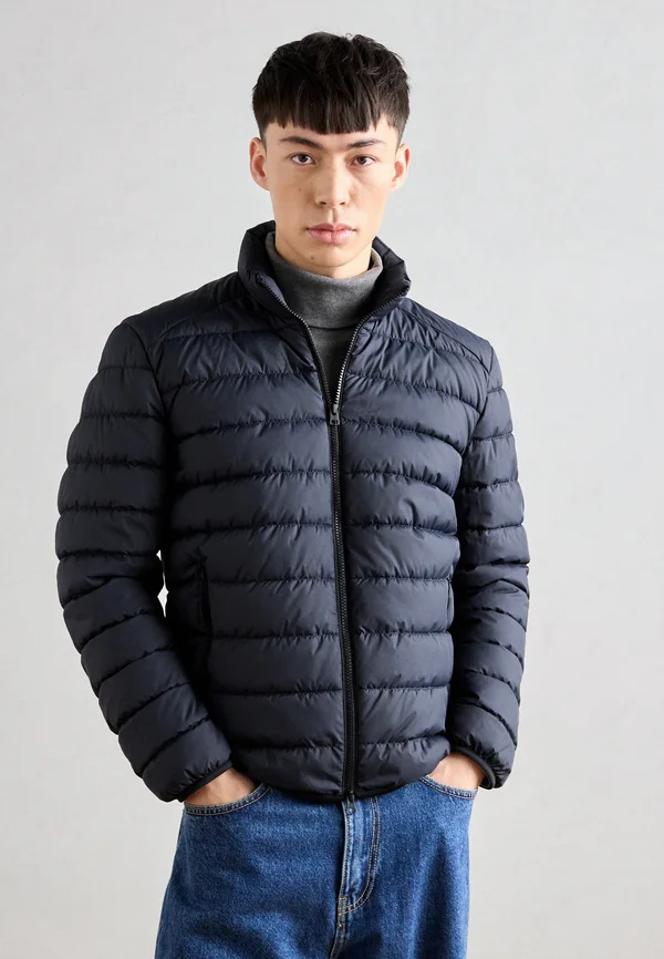 JACKET REGULAR FIT REPREVE STAND UP COLLAR 2WAY VISLON - Übergangsjacke - dark night