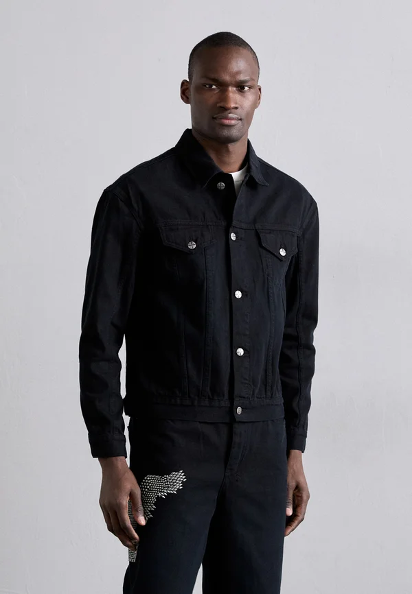 JACKET REPLICA EAGLE - Jeansjacke - black