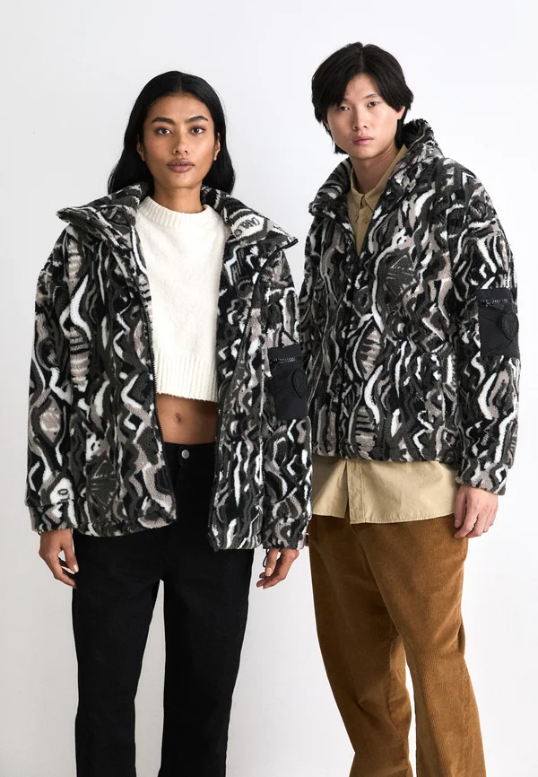 JACKET UNISEX - Fleecejacke - black