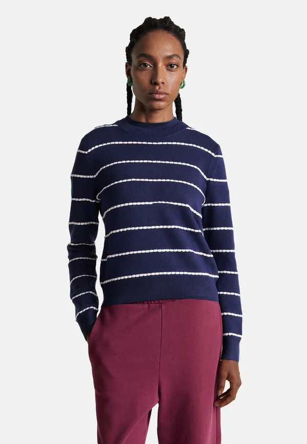 JACQUARD IN BLEND - Strickpullover - blue