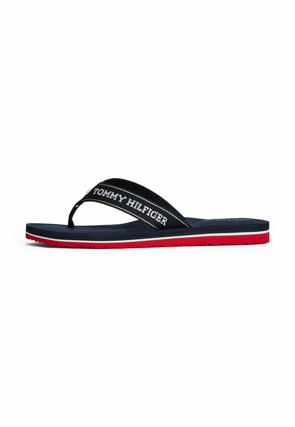 JACQUARD LOGO FINE CLEAT FLIP-FLOPS - Bade-Zehentrenner - space blue