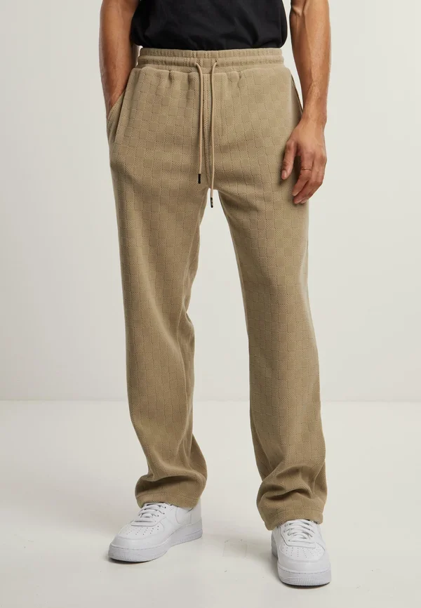 JACQUARD WIDE - Jogginghose - unionbeige