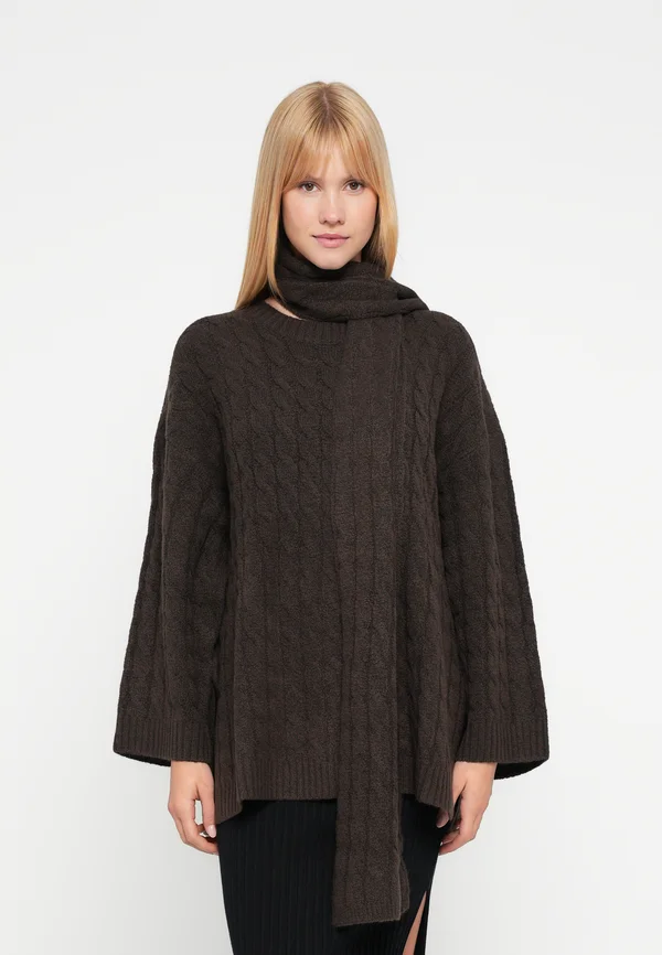 JAMILA JUMPER - Strickpullover - braun