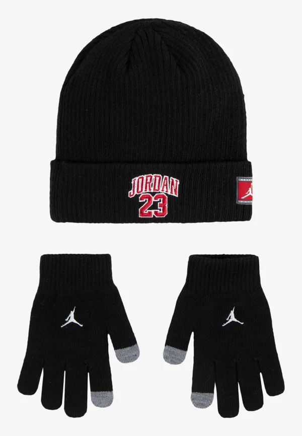 JAN BEANIE UNISEX SET - Fingerhandschuh - black