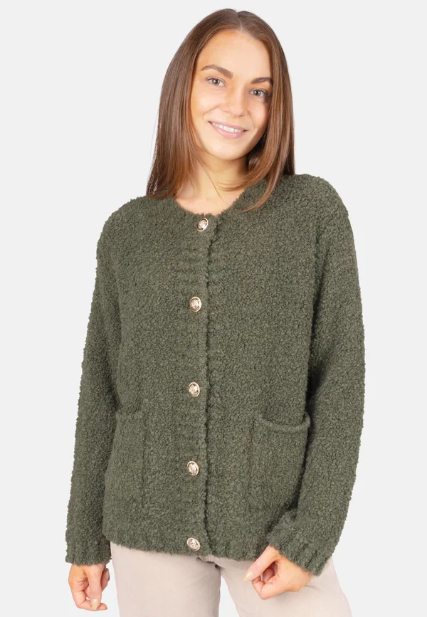 JANA - Strickjacke - khaki