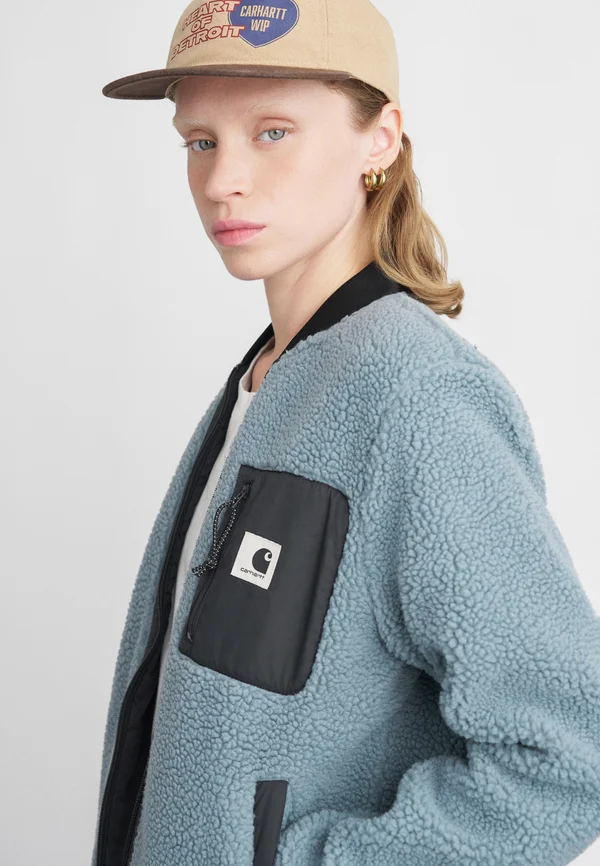 JANET LINER - Fleecejacke - citadel/black