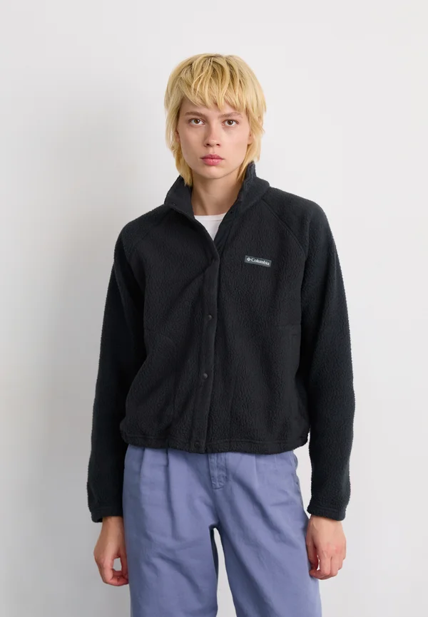 JASPER RIDGE™ PEBBLED FULL SNAP - Fleecejacke - black