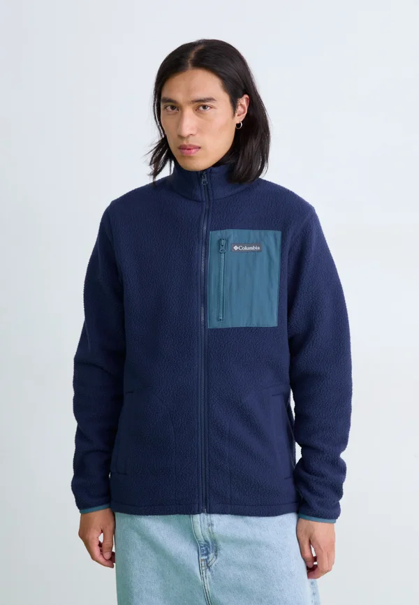 JASPER RIDGE PEBBLED FULL ZIP - Fleecejacke - collegiate navy/everblue