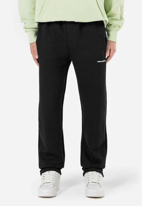 JAWED WIDE - Stoffhose - black