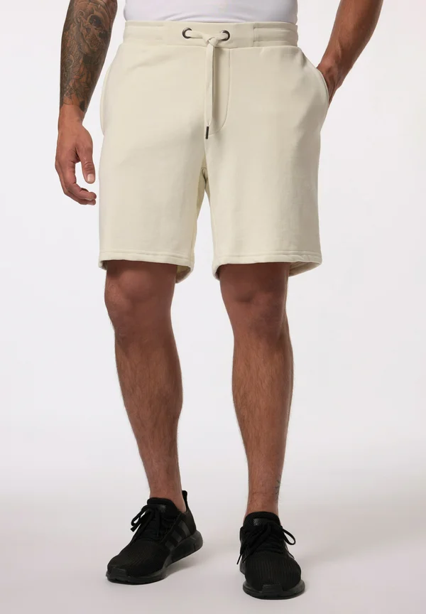 JAY-PI BERMUDA, FITNESS, 3 TASCHEN, BIS 7 XL - Jogginghose - creme white