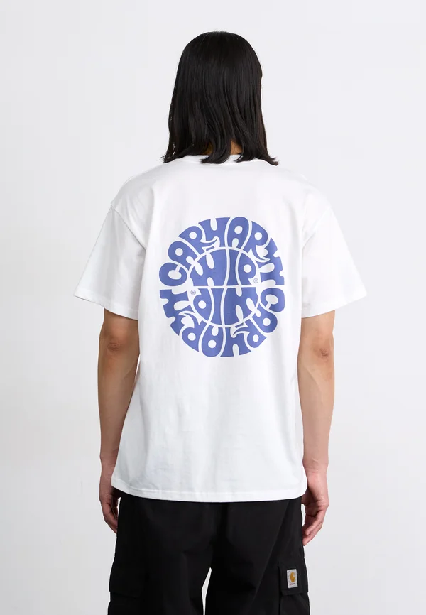 JAZZY - T-Shirt print - white/blue iris