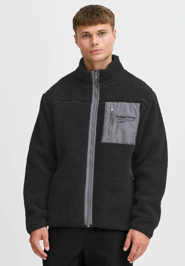 JCMMBERRI TEDDY - Fleecejacke - black mix