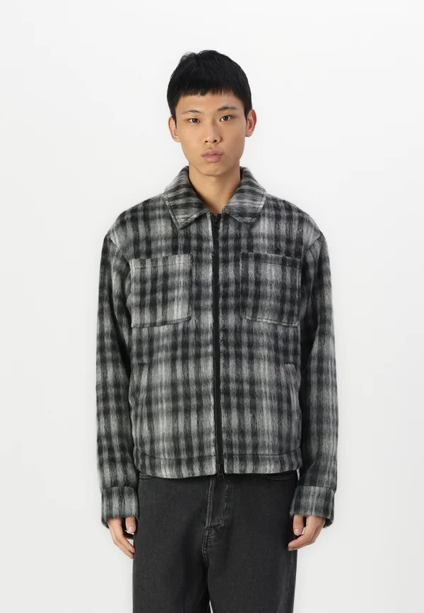 JCOUNION CHECK JACKET - Übergangsjacke - gray