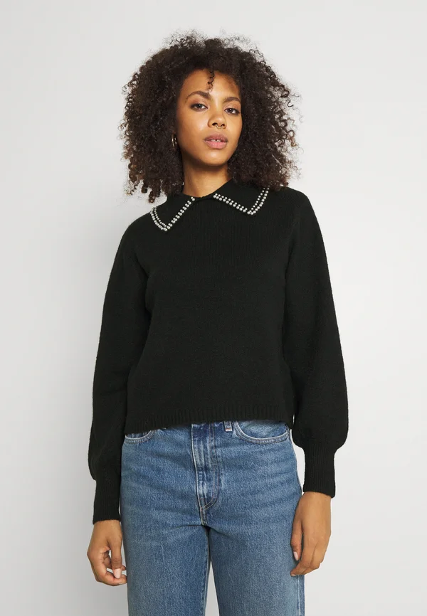 JDYAUBRAY LIFE - Strickpullover - black