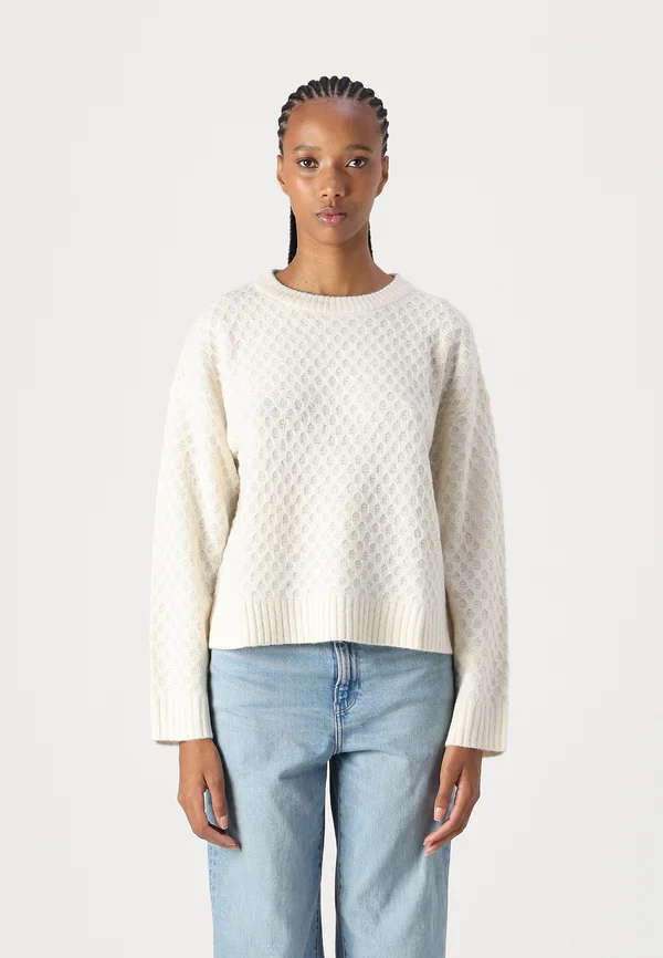 JDYBIGUM O-NECK - Strickpullover - whitecap gray