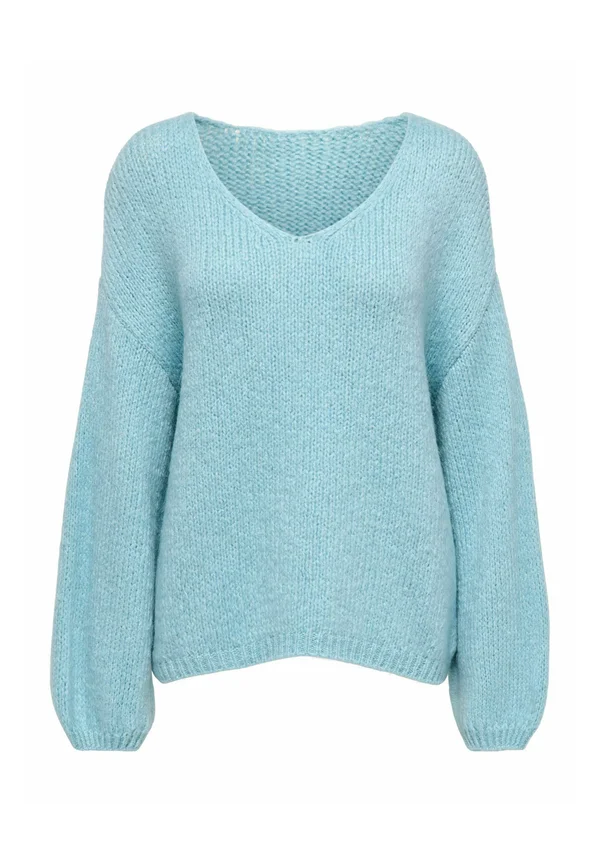 JDYDINEA L/S REVERSIBLE - Strickpullover - aquatic