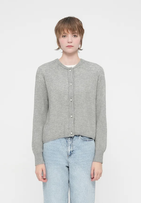 JDYLUMI LIFE - Strickjacke - medium grey melange