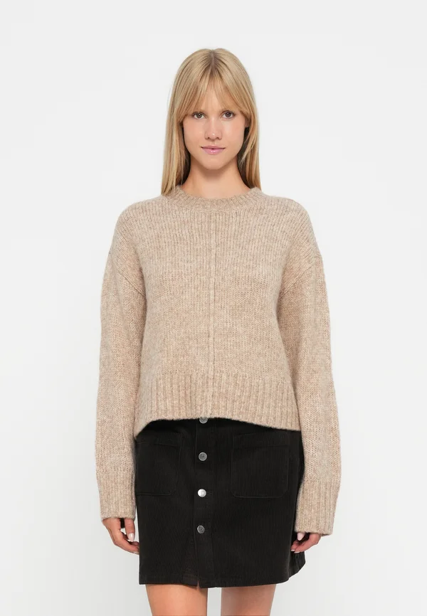 JDYMALONE O NECK PULLOVER - Strickpullover - greige