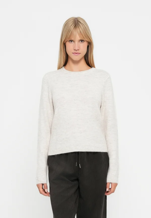 JDYMARINA O NECK PULLOVER  - Strickpullover - beige melange