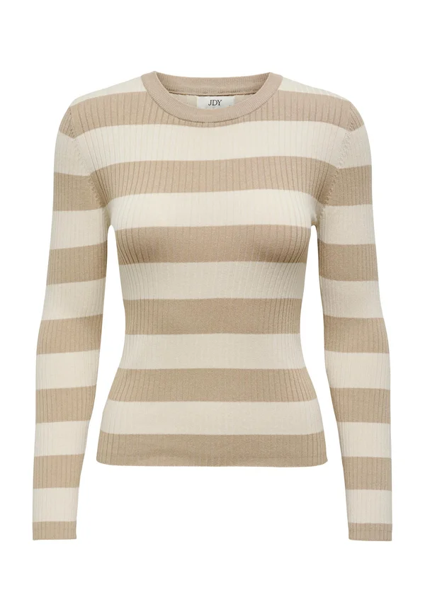 JDYPLUM O-NECK  - Strickpullover - beige