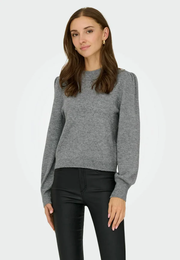 JDYRUE - Strickpullover - medium grey melange