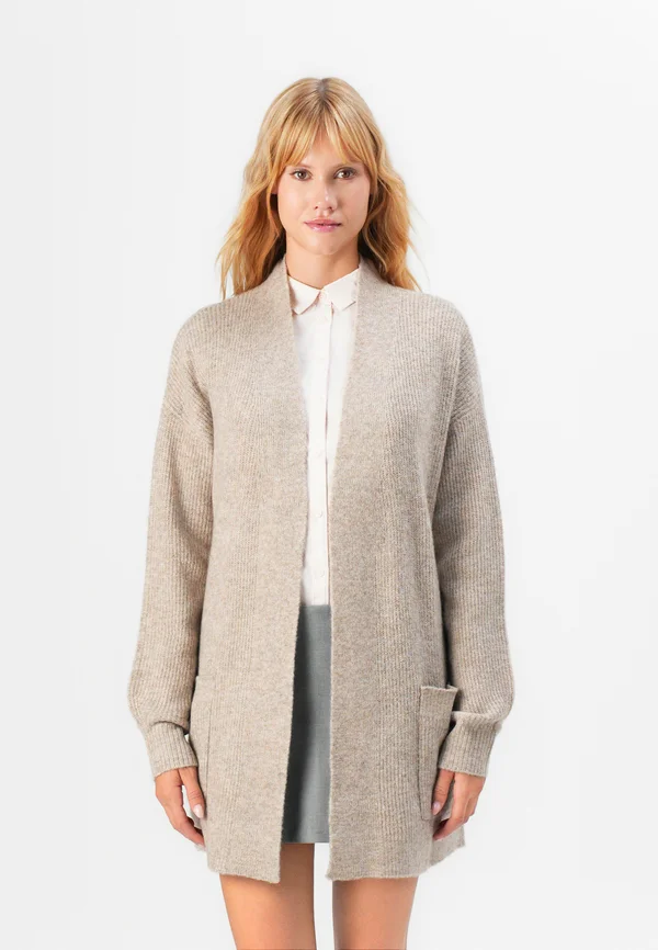 JDYSANDRINE LIFE OPEN  - Strickjacke - greige