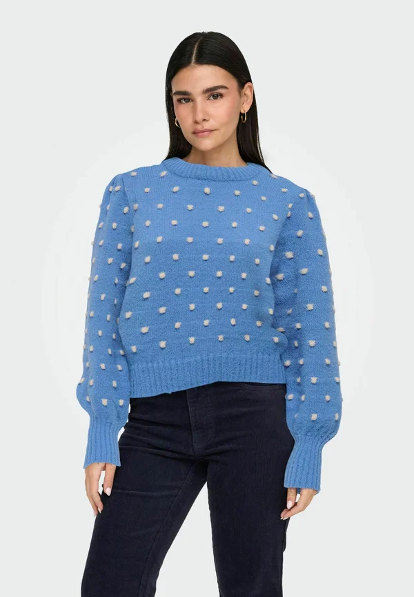 JDYSIGRID LIFE ON PUFF - Strickpullover - ebb and flow