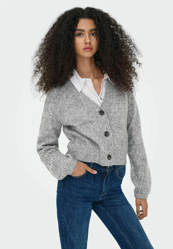 JDYSUSANNA - Strickjacke - medium grey melange