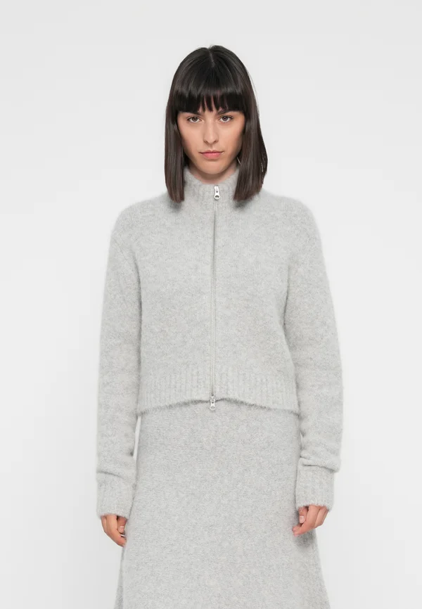 JEANNE CARDIGAN - Strickjacke - light grey