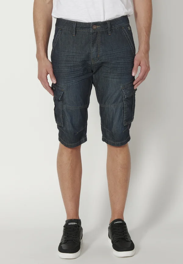 Jeans Shorts - azul osc   dark blue