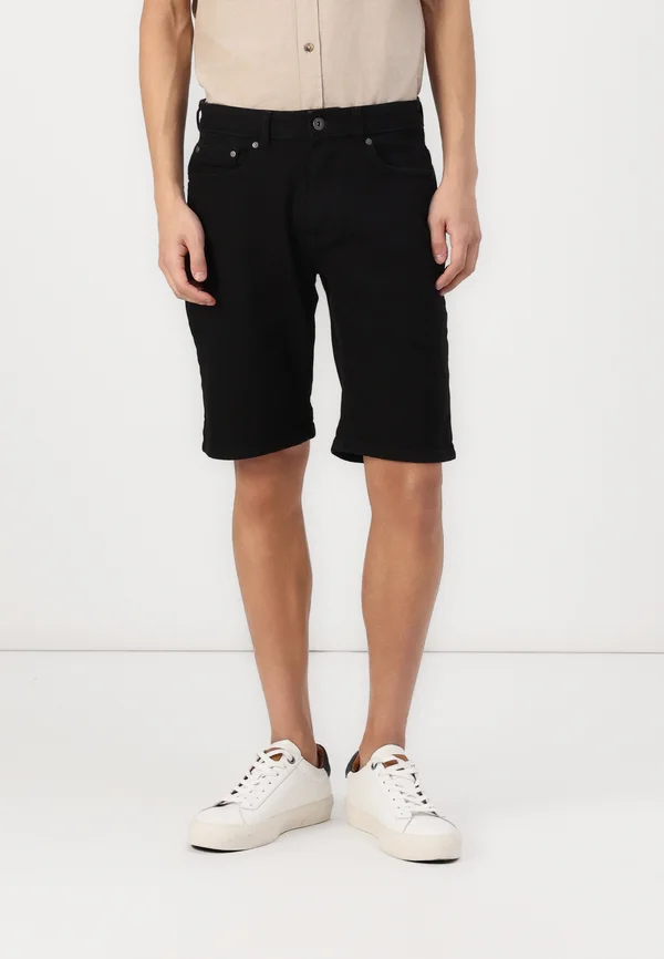 Jeans Shorts - black denim
