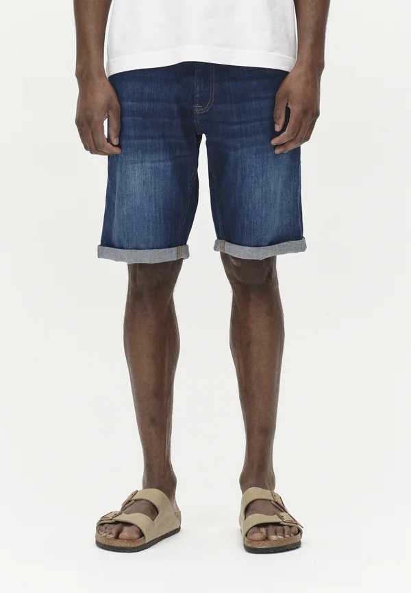 Jeans Shorts - dark blue denim