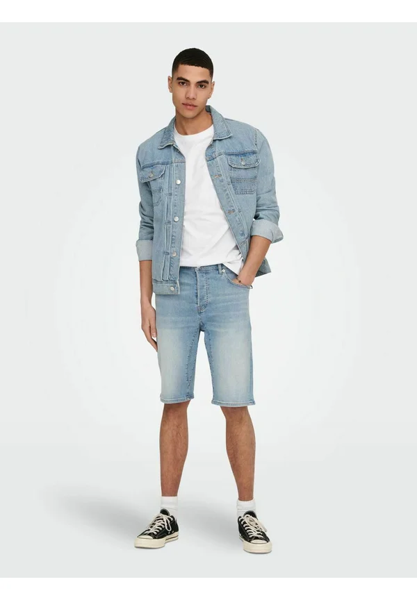 Jeans Shorts - light blue denim