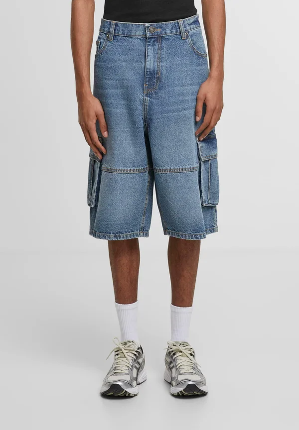 Jeans Shorts - mid deep blue washed