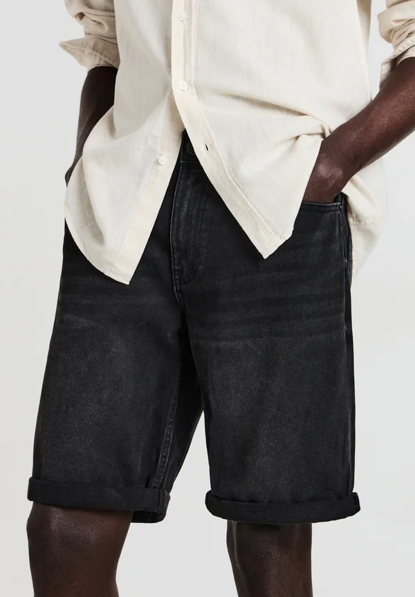 Jeans Shorts - nero denim