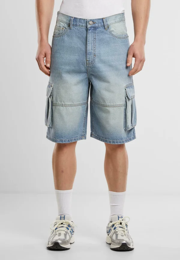 Jeans Shorts - new light blue dirty washed