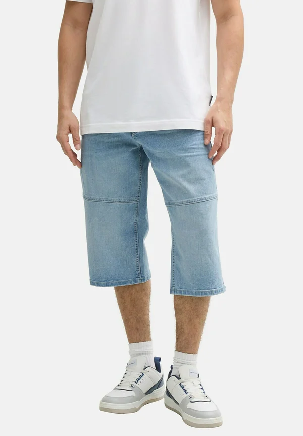 Jeans Shorts - used bleached blue denim