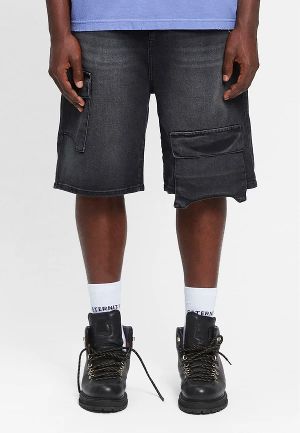 Jeans Shorts - washed black