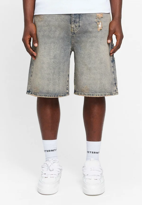 Jeans Shorts - washed blue