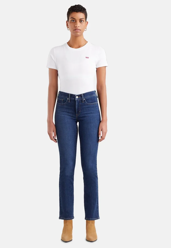 Jeans Straight Leg - dark indigo - worn in