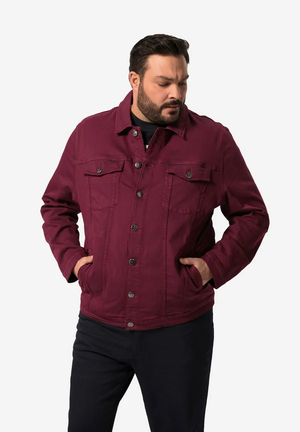 Jeansjacke - burgundy red