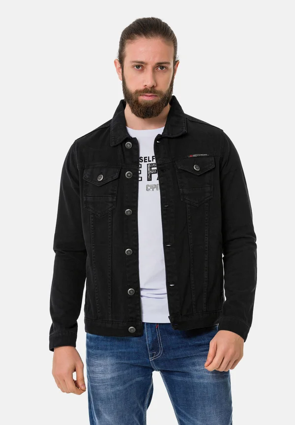 Jeansjacke - flatblack