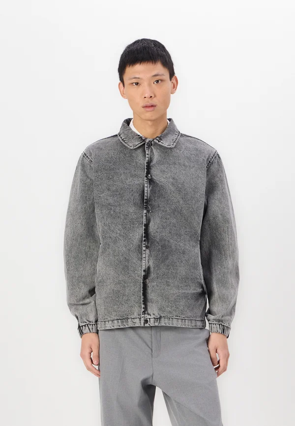 Jeansjacke - grey acid wash