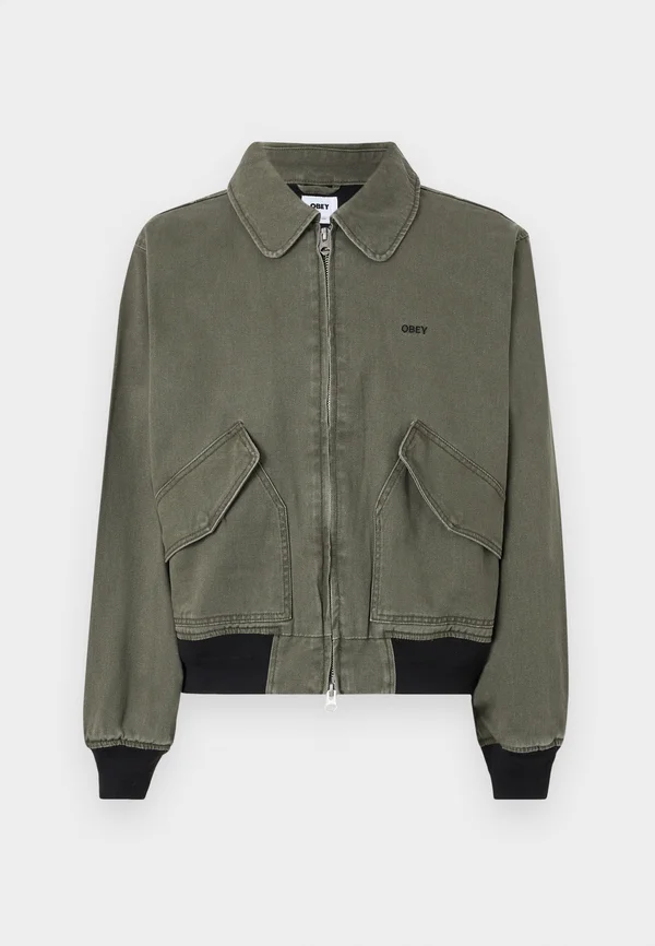 Jeansjacke - kombu green faded wash