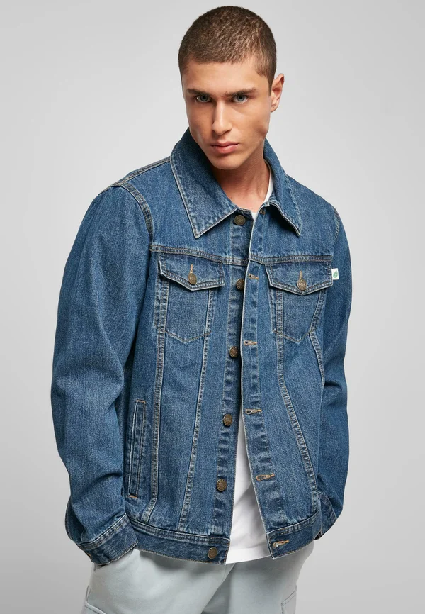 Jeansjacke - mid indigo washed