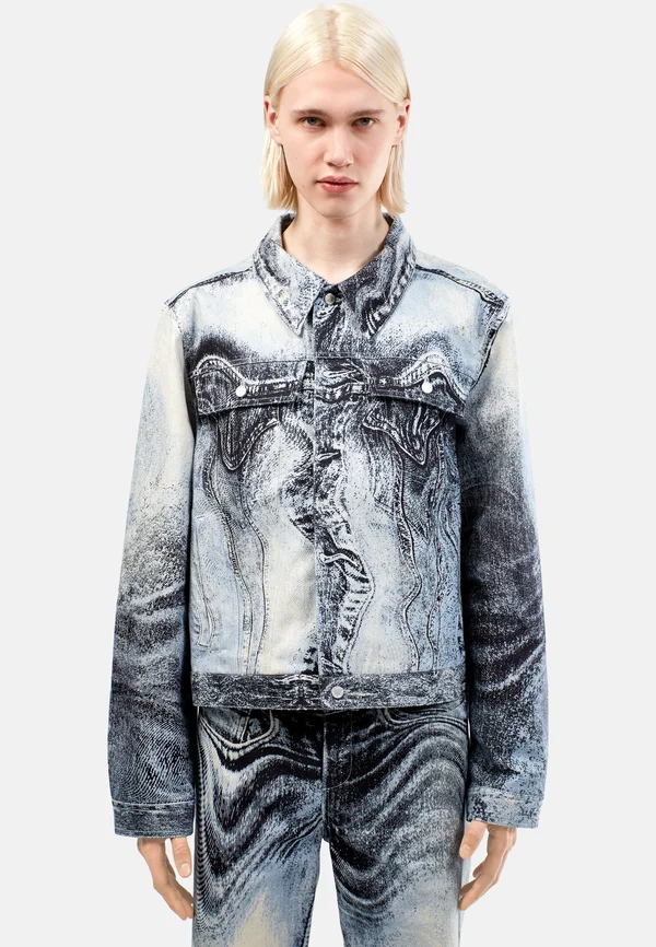 Jeansjacke - pastel blau