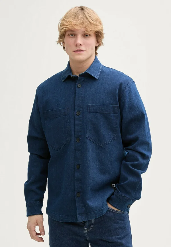 Jeansjacke - raw bright blue denim