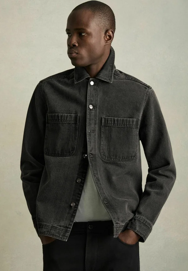Jeansjacke - washed black