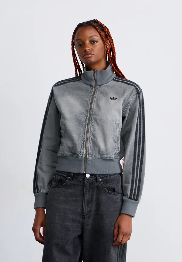 Jeansjacke - washed grey denim